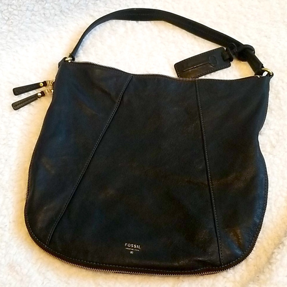 Fossil Gwen Hobo Bag Genuine Leather Y2K Purse